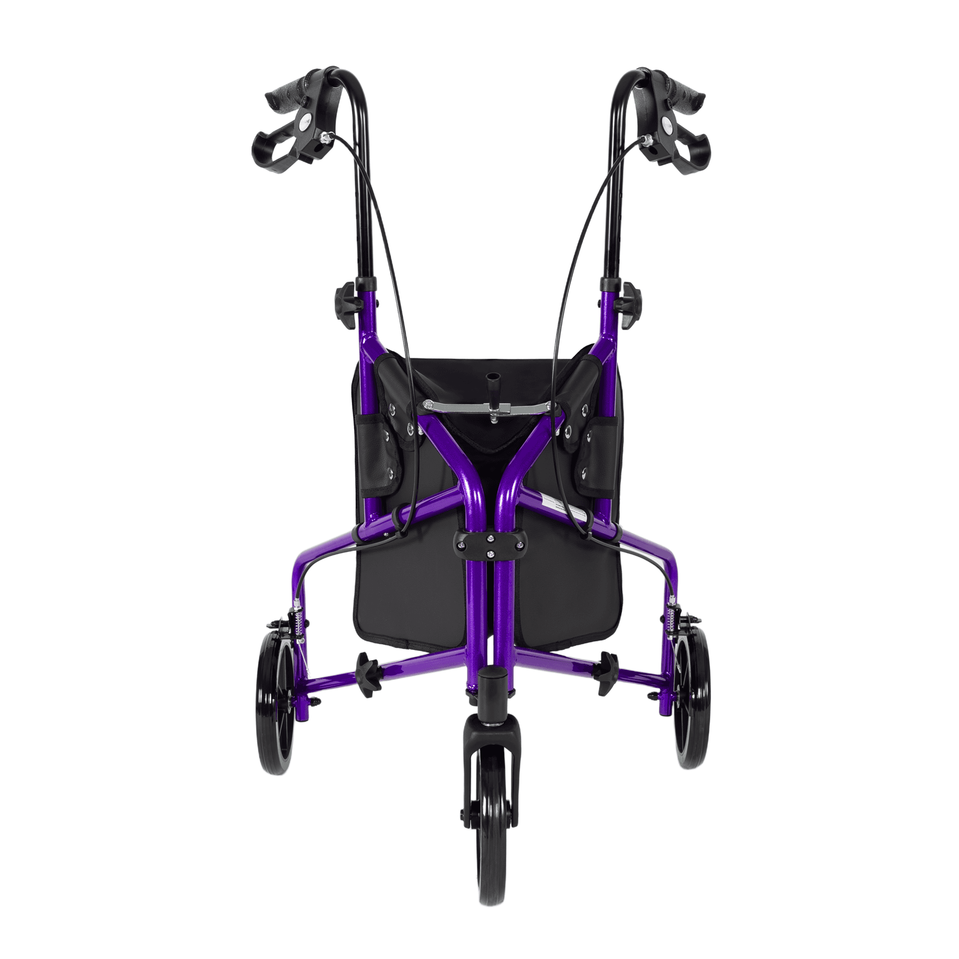717 Three Wheel Aluminum Rollator, Caribbean Blue and Purple