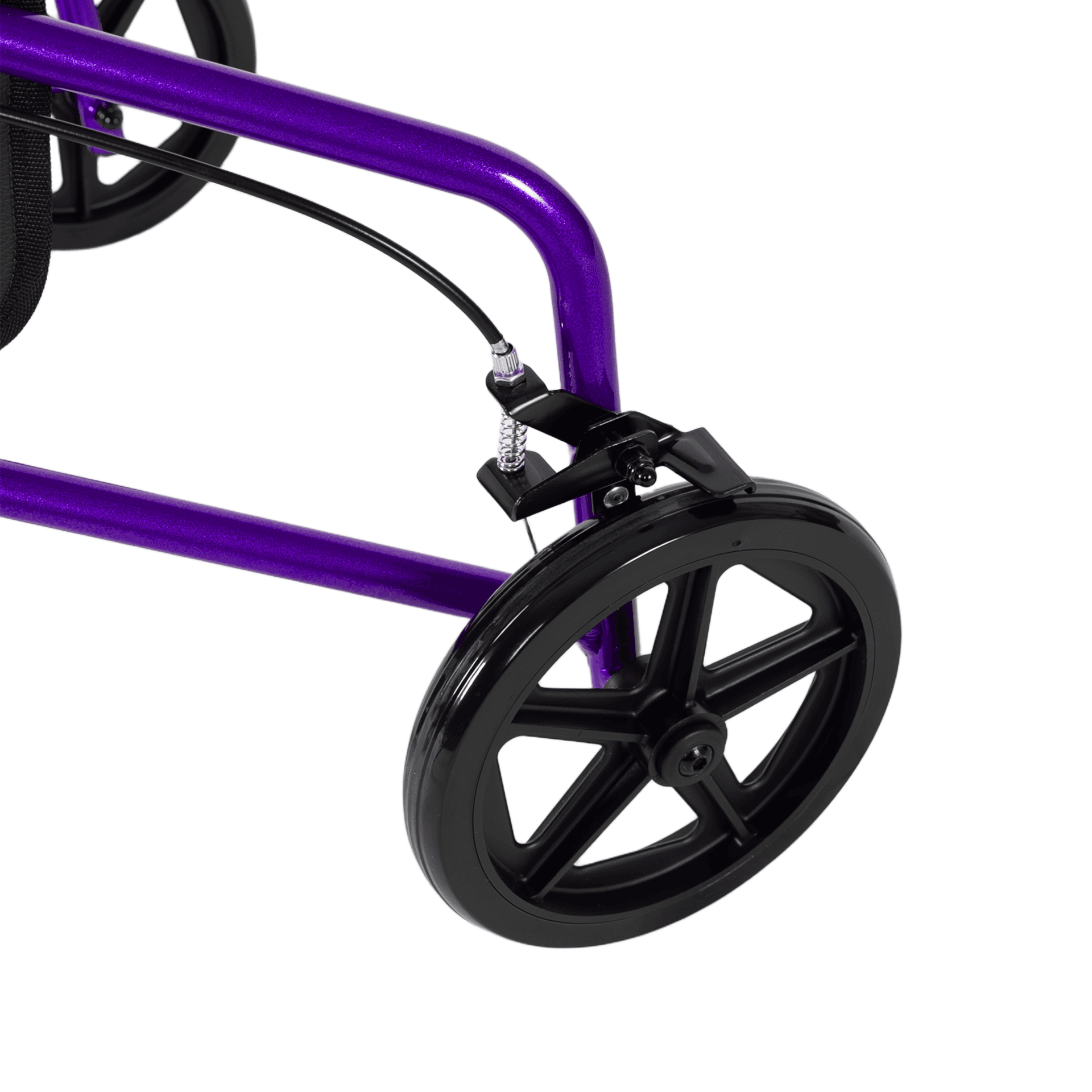 717 Three Wheel Aluminum Rollator, Caribbean Blue and Purple