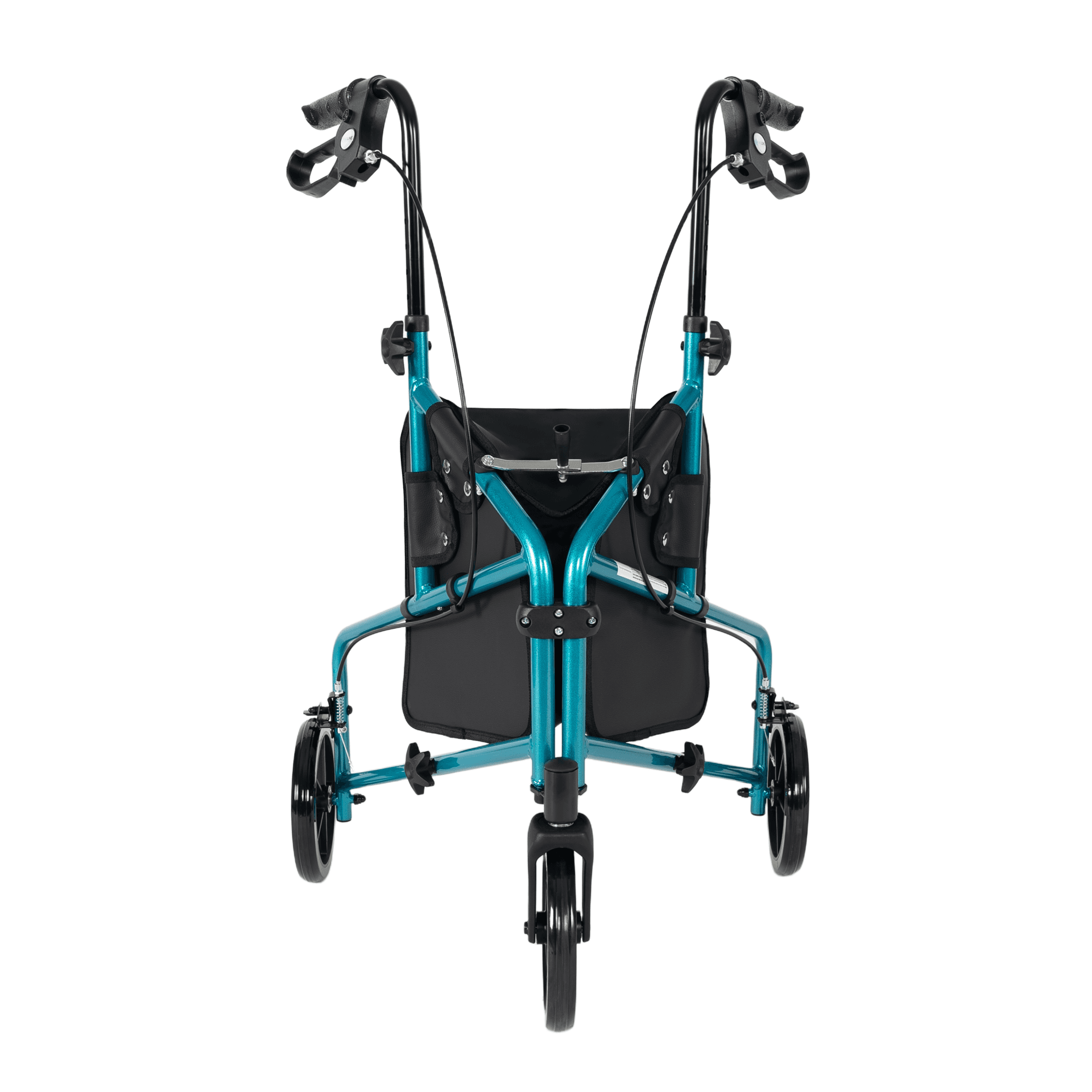 717 Three Wheel Aluminum Rollator, Caribbean Blue and Purple