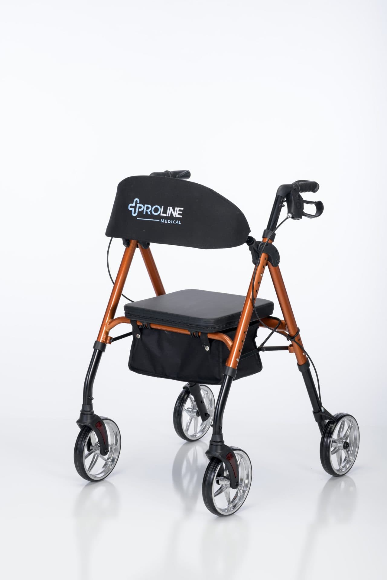 808U Deluxe Universal Aluminum Four Wheel Rollator, Laser Blue, Laser red, Amber Sunrise, Caribbean Blue, white