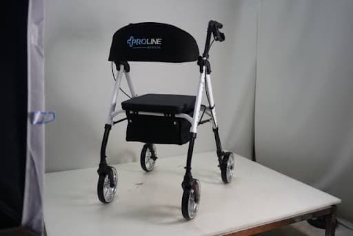 808U Deluxe Universal Aluminum Four Wheel Rollator, Laser Blue, Laser red, Amber Sunrise, Caribbean Blue, white