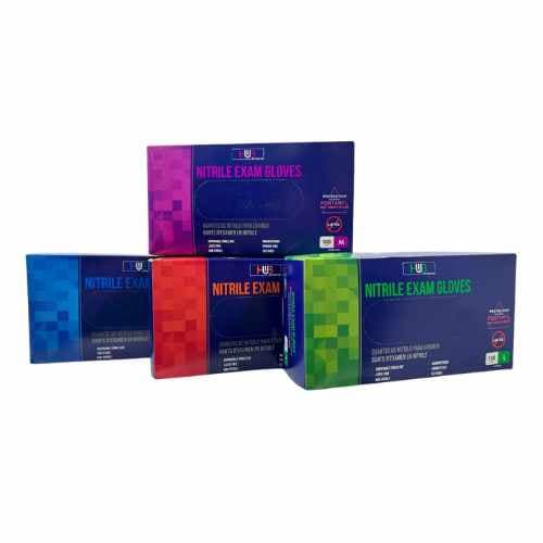 Blue Nitrile Exam Gloves- SM, MD, LG, XL