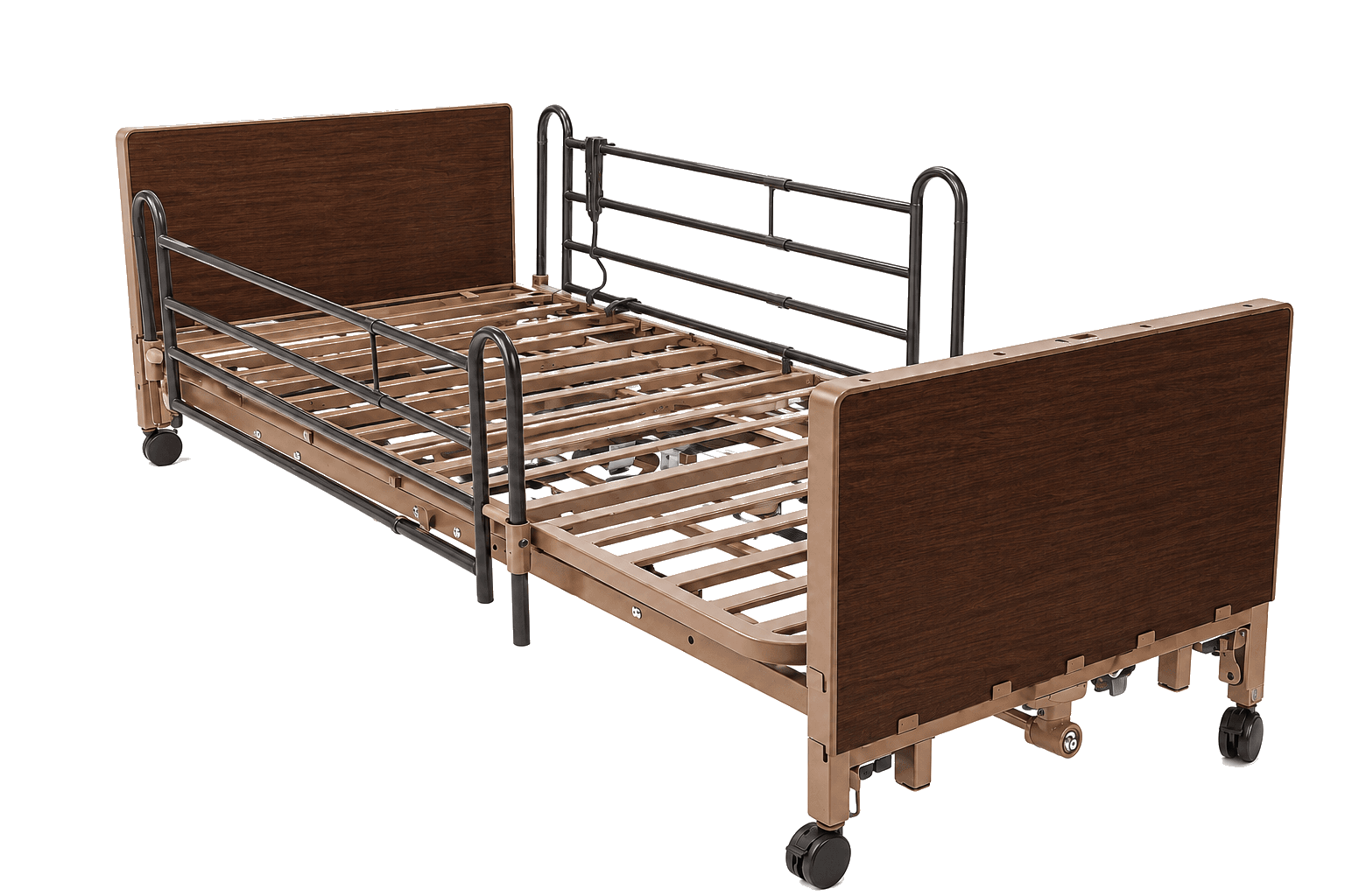 HC5500FEFR Full-Electric Low Homecare Bed with Full Rails