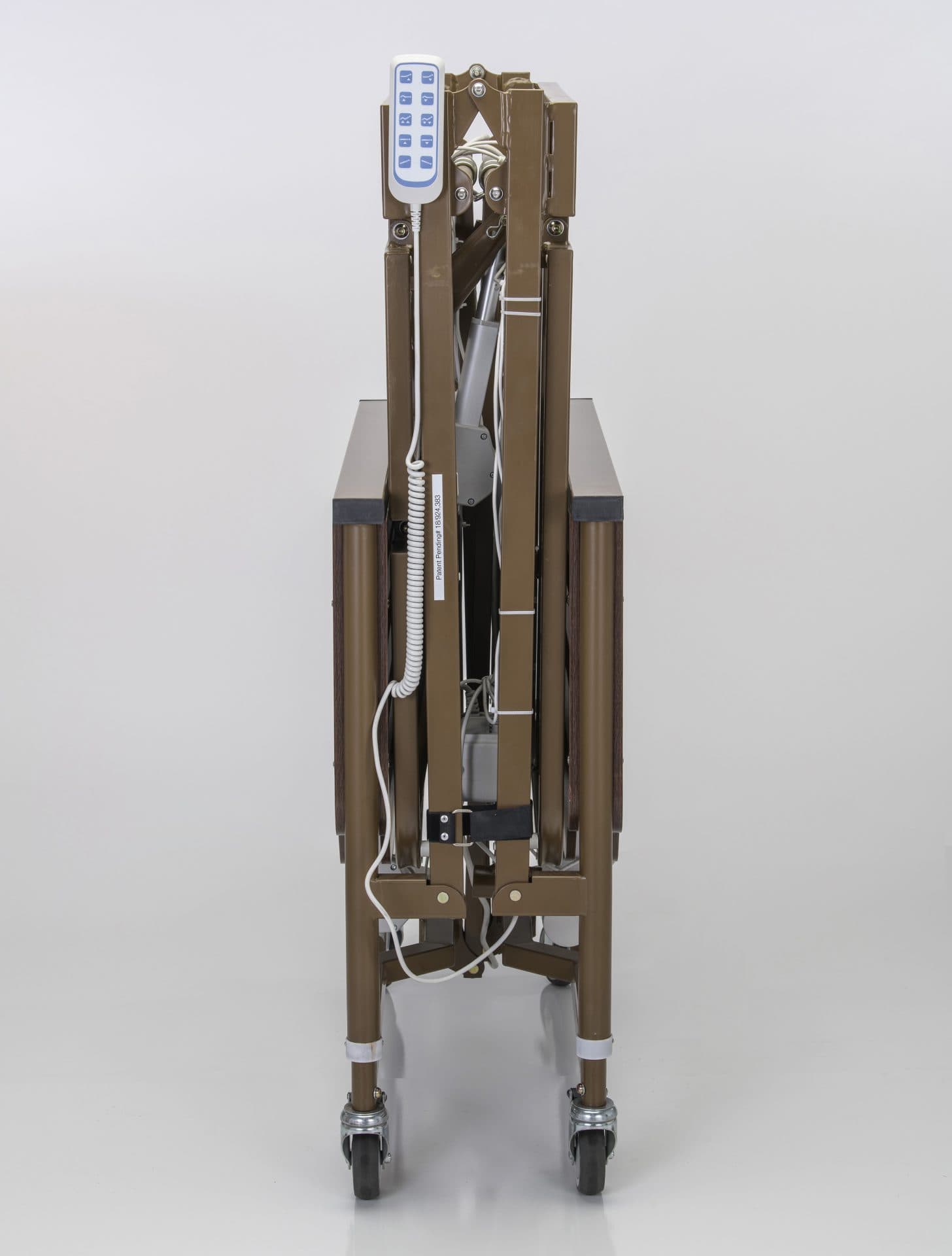 Deluxe Fold N’ Go Full Electric Bed w/ Trendelenburg/Reverse Trendelenburg, 450Lb Weight Cap