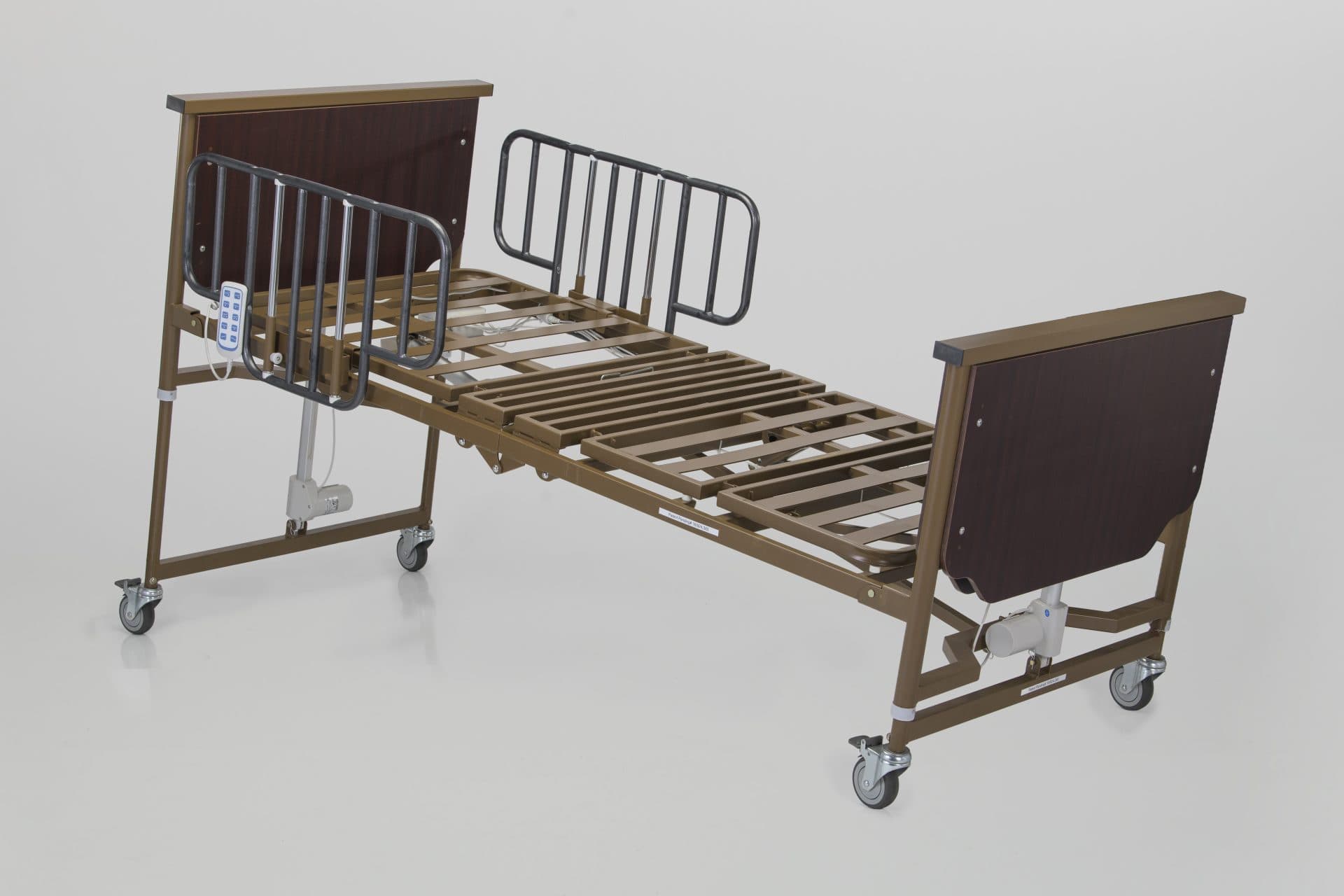 Deluxe Fold N’ Go Full Electric Bed w/ Trendelenburg/Reverse Trendelenburg, 450Lb Weight Cap