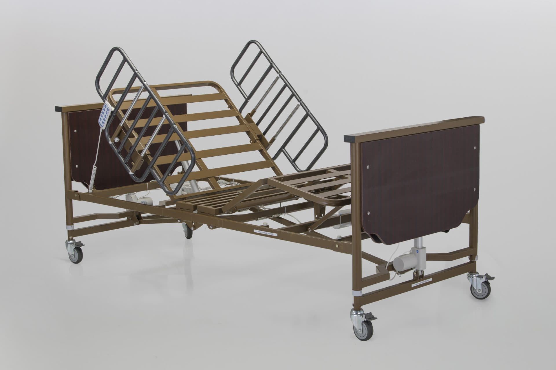 Deluxe Fold N’ Go Full Electric Bed w/ Trendelenburg/Reverse Trendelenburg, 450Lb Weight Cap