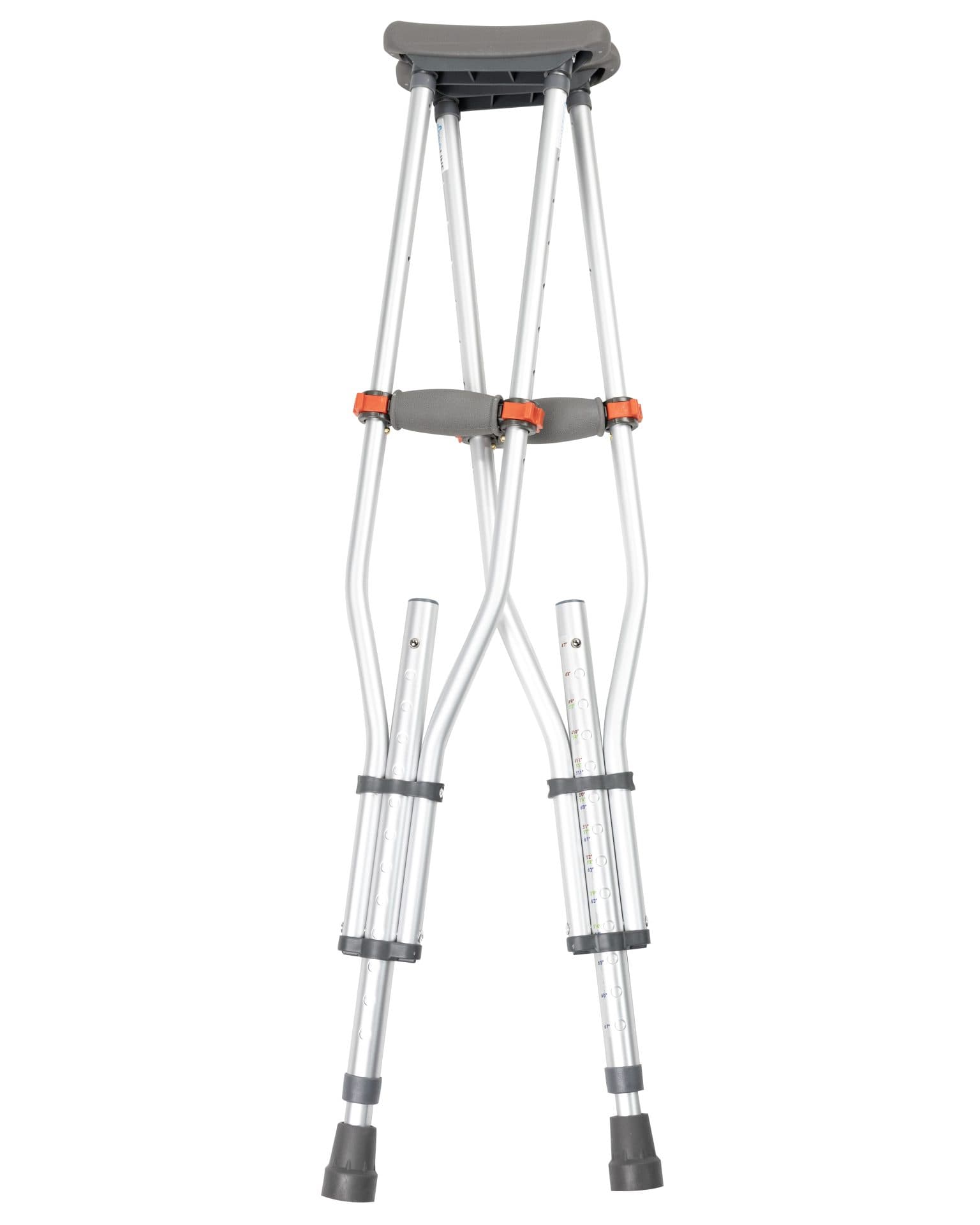 Universal Height Adjustable Crutches, 300Lb Weight Cap