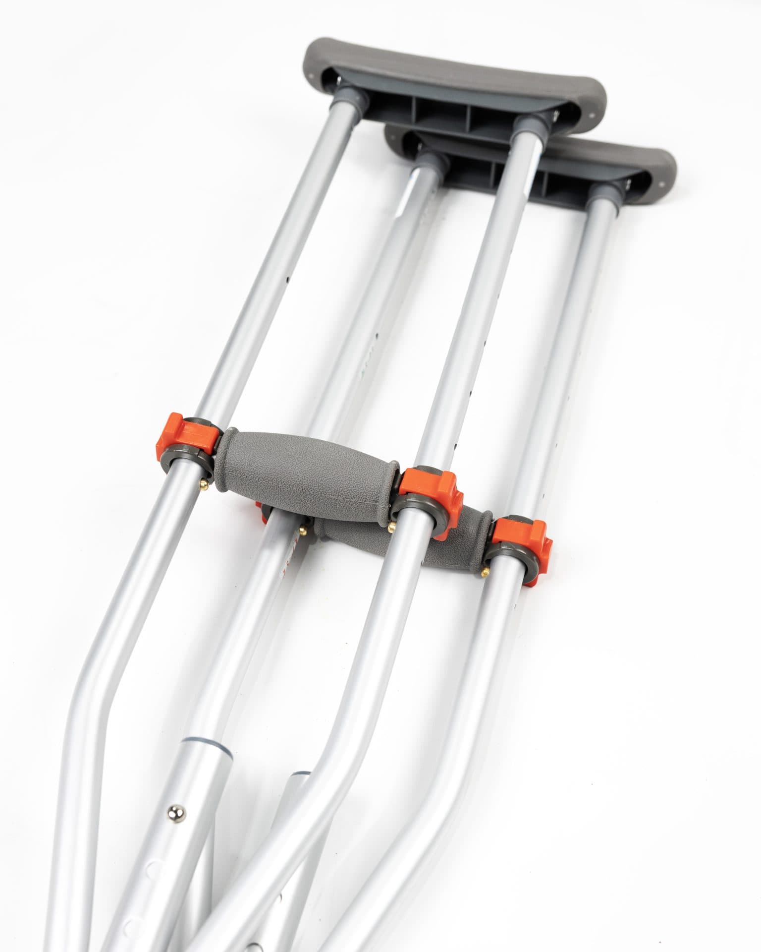 Universal Height Adjustable Crutches, 300Lb Weight Cap